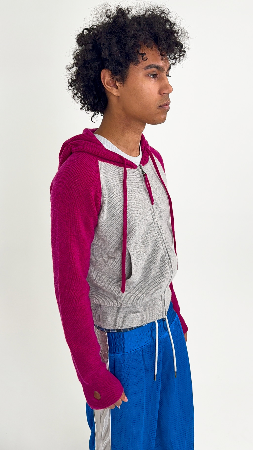 Pink & Heather Cashmere Zip