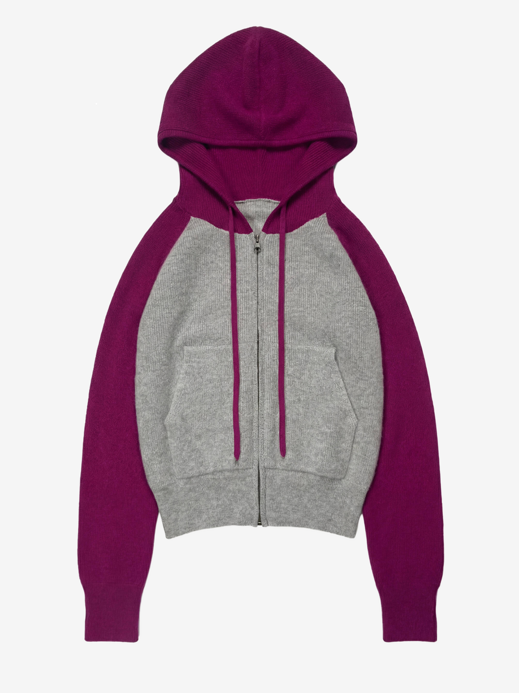 Pink & Heather Cashmere Zip