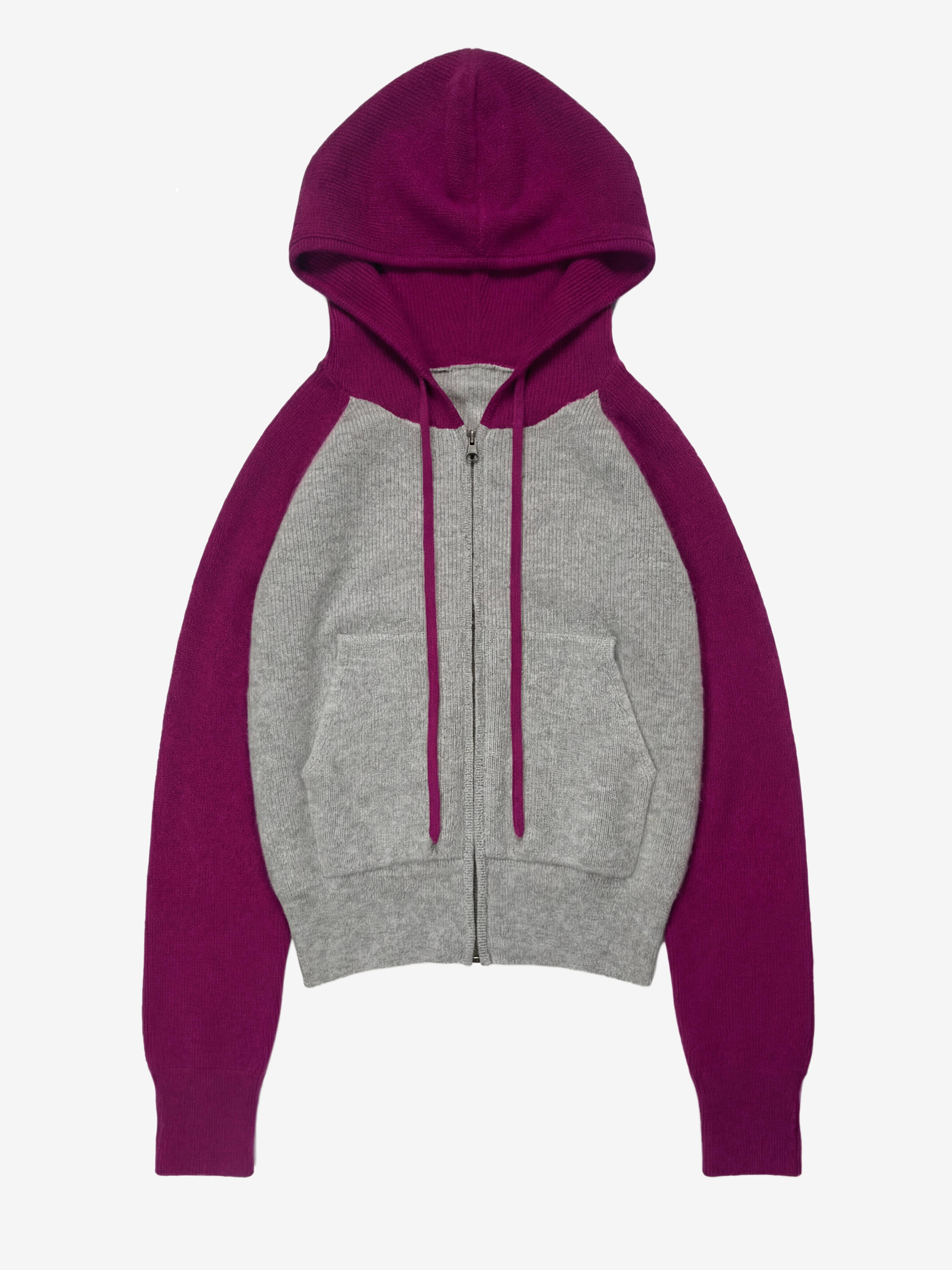 Pink & Heather Cashmere Zip